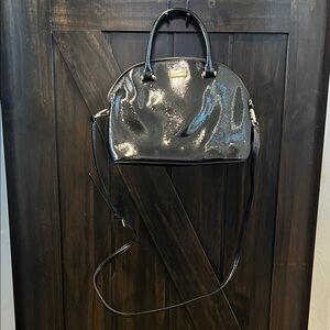 Kate Spade Elegant Black Women's Handbag with Crossbody Detachable Strap